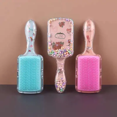 Colorful Cartoon Bubble Hair Brush Comb (1 pc)